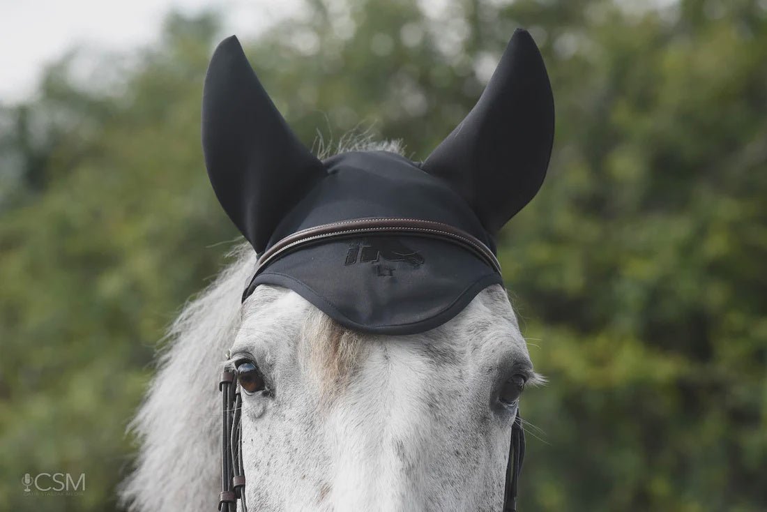 Fenwick Liquid Titanium Ear Bonnet With Sound Reducing Ears Oornetjes - Maddelin Equestrian Fenwick