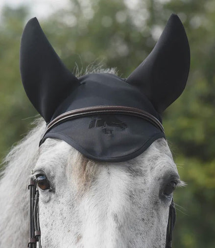 Fenwick Liquid Titanium Ear Bonnet With Sound Reducing Ears Oornetjes - Maddelin Equestrian Fenwick