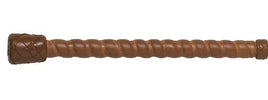 Fleck Cotton thread covered; lacquered; leather grip; open jumping flap Springzwepen - Maddelin Equestrian Fleck