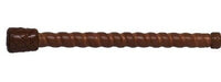 Fleck Cotton thread covered; lacquered; leather grip; open jumping flap Springzwepen - Maddelin Equestrian Fleck