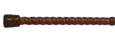 Fleck Cotton thread covered; lacquered; leather grip; open jumping flap Springzwepen - Maddelin Equestrian Fleck