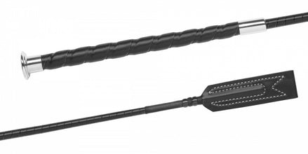 Fleck Synthetic leather wrapped, flexibel shaft, closed flap, mushroom cap Springzwepen - Maddelin Equestrian Fleck