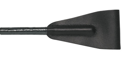 Fleck Woven Nylon cover; leather wrapped grip; leather collar and button cap Springzwepen - Maddelin Equestrian Fleck