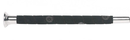 Fleck Woven Nylon cover; nubuck - wrapped - grip; brass - or nickel cap Springzwepen - Maddelin Equestrian Fleck