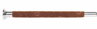 Fleck Woven Nylon cover; nubuck - wrapped - grip; brass - or nickel cap Springzwepen - Maddelin Equestrian Fleck