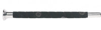 Fleck Woven Nylon cover; nubuck - wrapped - grip; brass - or nickel cap Springzwepen - Maddelin Equestrian Fleck