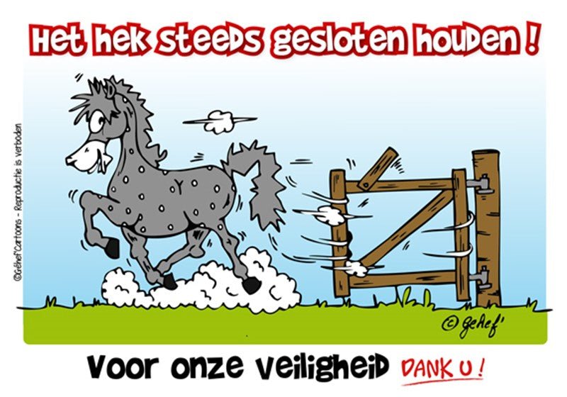 FR8MAN Humoristische Stalborden NL Stalbenodigdheden - Maddelin Equestrian FR8MAN