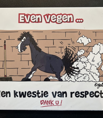FR8MAN Humoristische Stalborden NL Stalbenodigdheden - Maddelin Equestrian FR8MAN