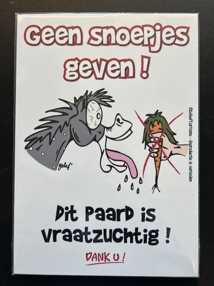 FR8MAN Humoristische Stalborden NL Stalbenodigdheden - Maddelin Equestrian FR8MAN