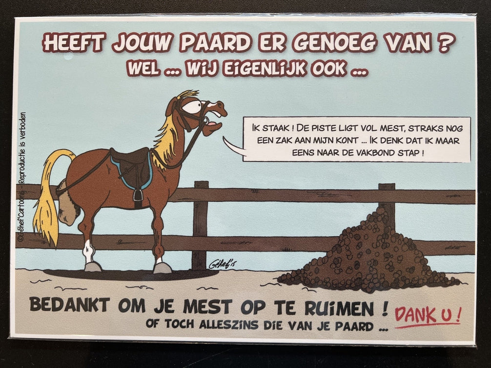 FR8MAN Humoristische Stalborden NL Stalbenodigdheden - Maddelin Equestrian FR8MAN