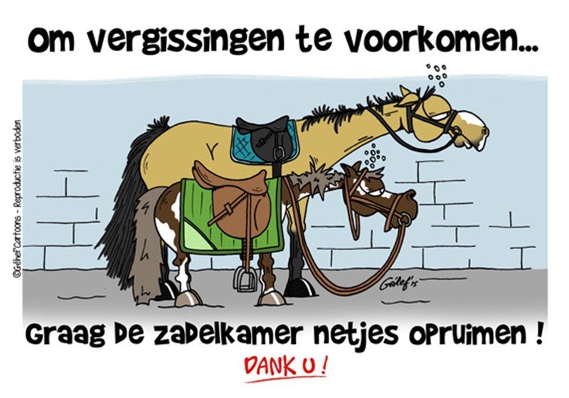 FR8MAN Humoristische Stalborden NL Stalbenodigdheden - Maddelin Equestrian FR8MAN