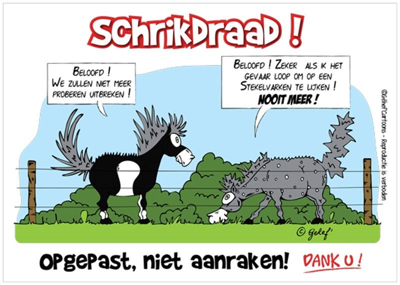 FR8MAN Humoristische Stalborden NL Stalbenodigdheden - Maddelin Equestrian FR8MAN