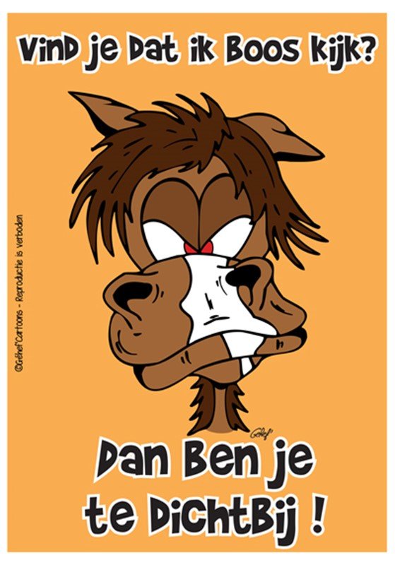 FR8MAN Humoristische Stalborden NL Stalbenodigdheden - Maddelin Equestrian FR8MAN