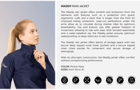 Freejump Maddy Regen Jas Dames Airbags & Bodyprotectors - Maddelin Equestrian Freejump