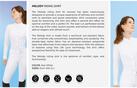 Freejump Shirt Melody Women Wedstrijdshirts - Maddelin Equestrian Freejump