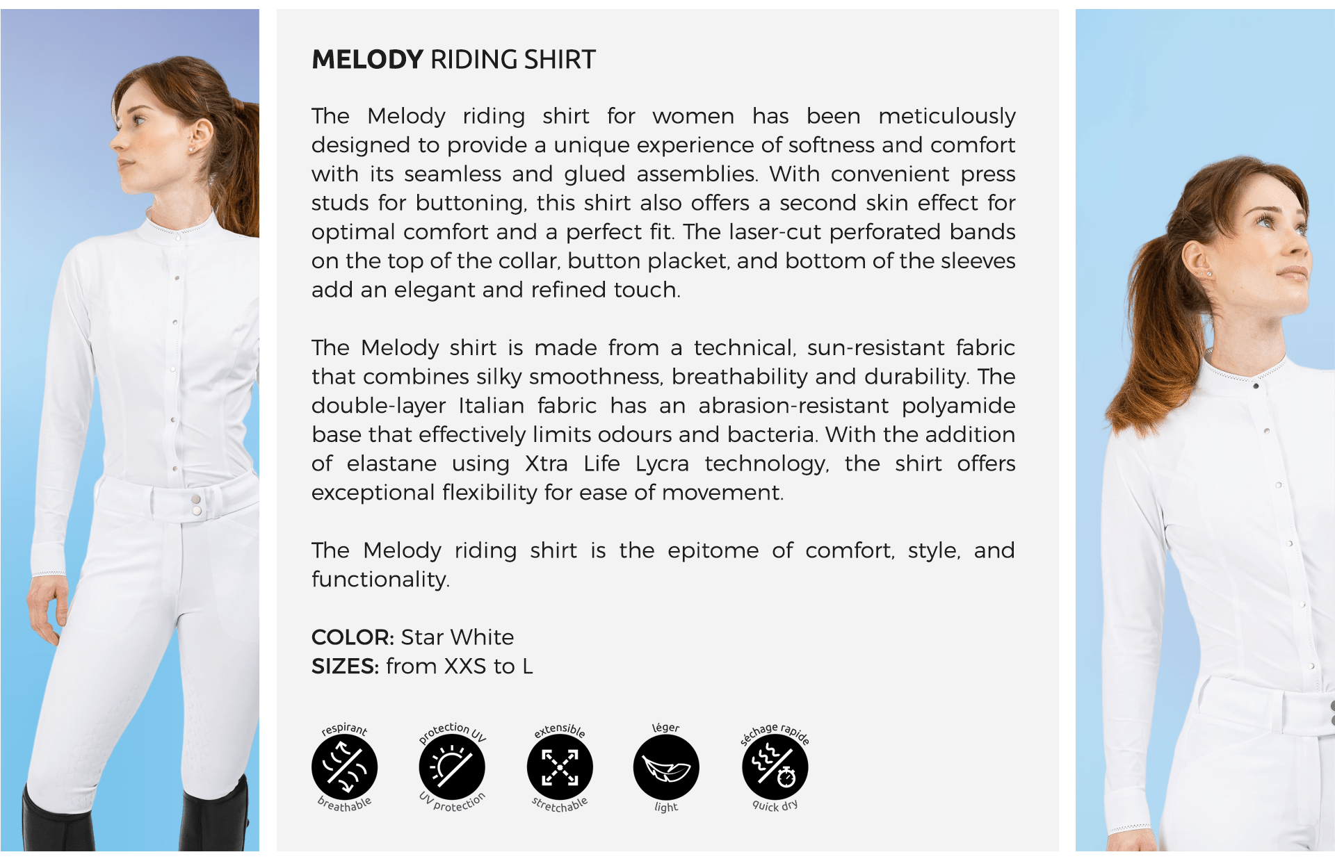 Freejump Shirt Melody Women Wedstrijdshirts - Maddelin Equestrian Freejump