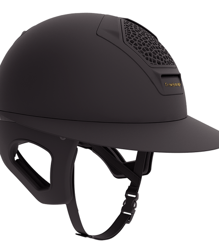 Freejump Voronoi Black Matt Met Temple Protection Diverse - Maddelin Equestrian Freejump