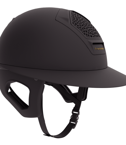 Freejump Voronoi Black Matt Met Temple Protection Diverse - Maddelin Equestrian Freejump