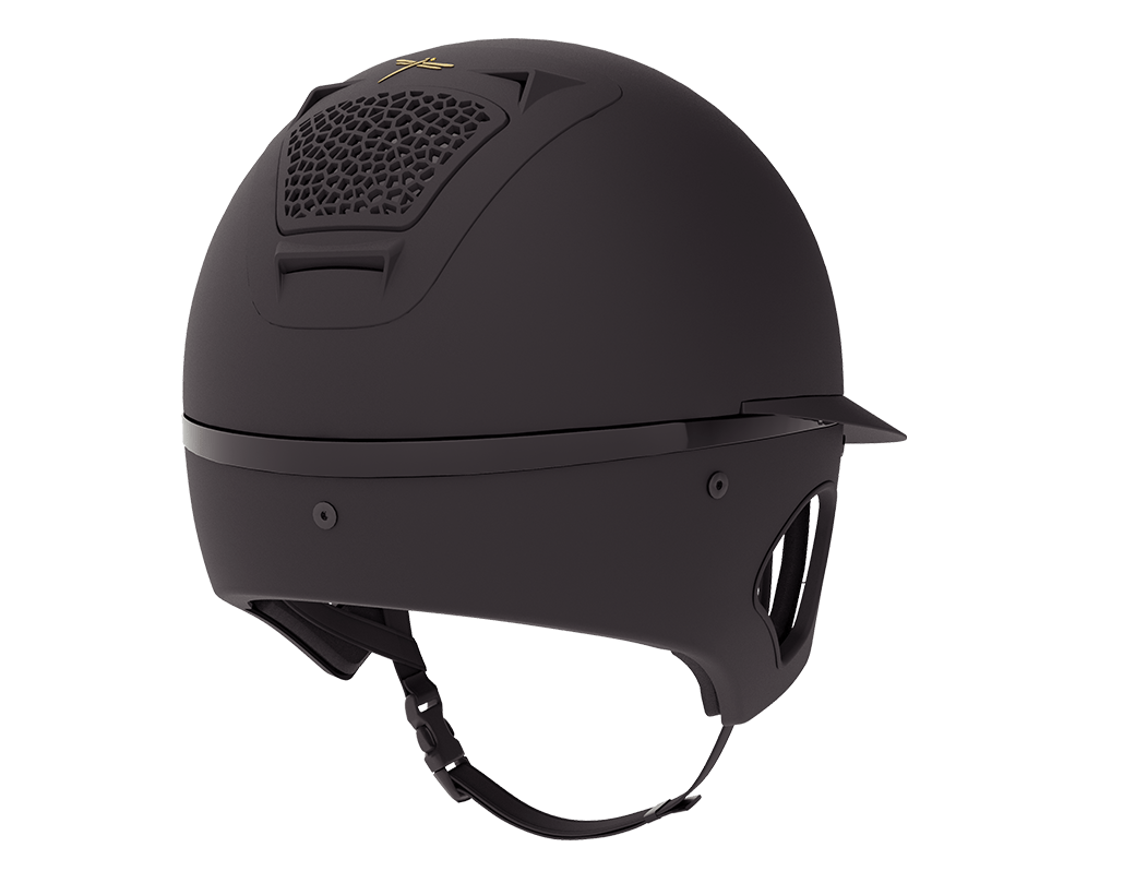 Freejump Voronoi Black Matt Met Temple Protection Diverse - Maddelin Equestrian Freejump