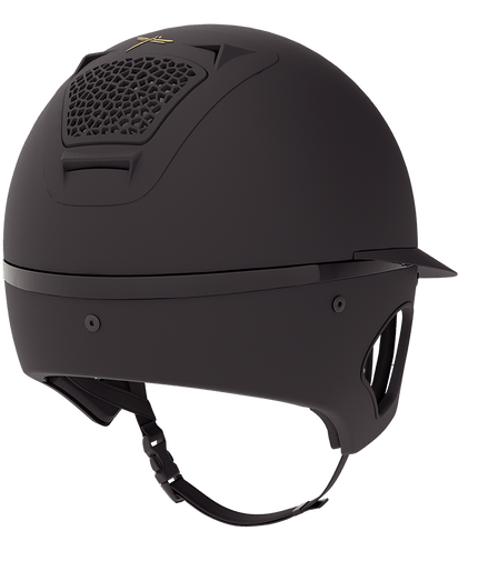 Freejump Voronoi Black Matt Met Temple Protection Diverse - Maddelin Equestrian Freejump