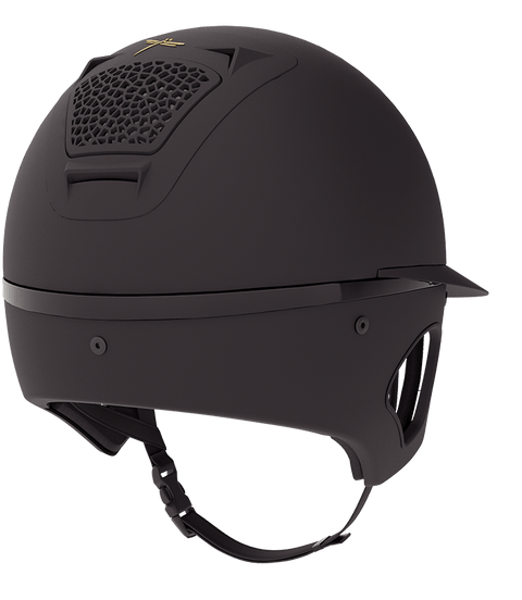 Freejump Voronoi Black Matt Met Temple Protection Diverse - Maddelin Equestrian Freejump