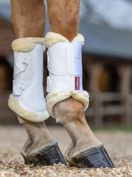 LeMieux Fleece Edge Mesh Brushing Tendon Boots