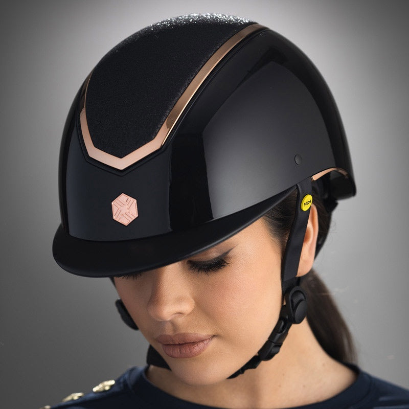 Charles Owen Kylo Widepeak Gloss Shell & Sparkly Top
