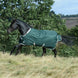 Bucas Greenline Turnout Green/Cream op een paard in de wei