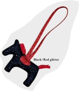 Glitter Sleutelhanger & Tas accessoire met Paard Geschenken - Maddelin Equestrian