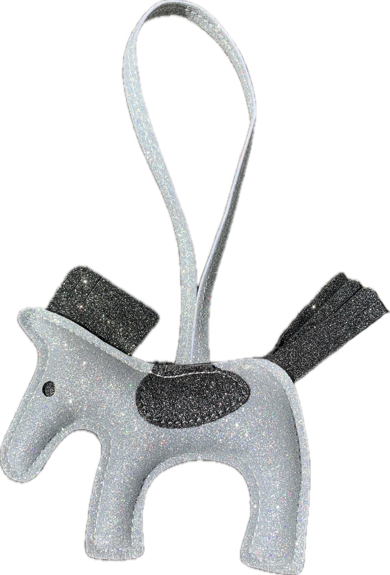Glitter Sleutelhanger & Tas accessoire met Paard Geschenken - Maddelin Equestrian