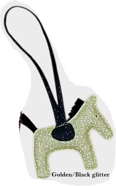 Glitter Sleutelhanger & Tas accessoire met Paard Geschenken - Maddelin Equestrian