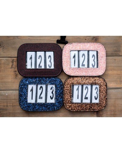 HB Showtime Startnummers Glitter Wedstrijdnummers - Maddelin Equestrian HB