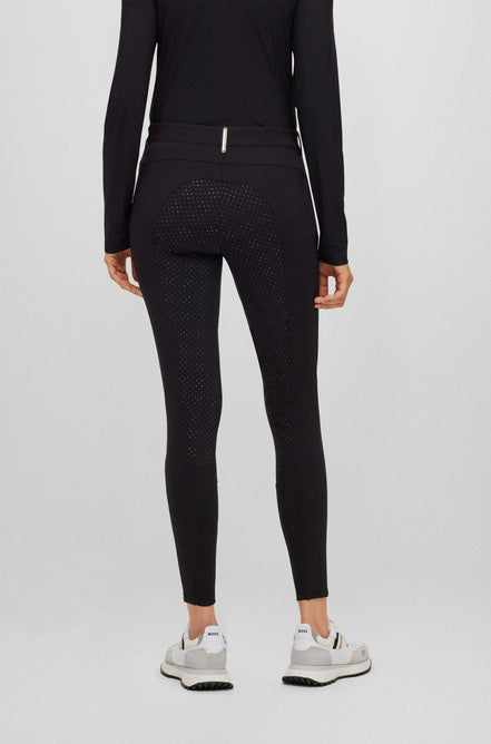 Pantalon d'équitation Boss pour femme, adhérence maximale, couleur chinée.