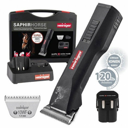 Heiniger Draadloos Scheerapparaat Saphir Horse met 2 Accu's Scheermachines - Maddelin Equestrian Heiniger