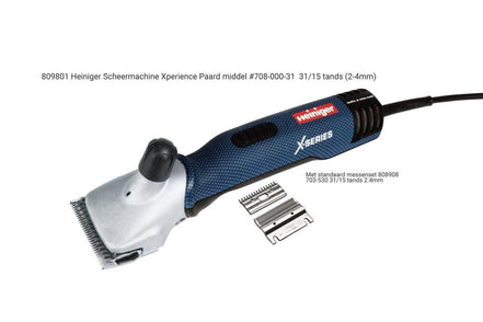 Heiniger Scheermachine Xperience 2 - Speed; messen 31F/15 Scheermachines - Maddelin Equestrian Heiniger