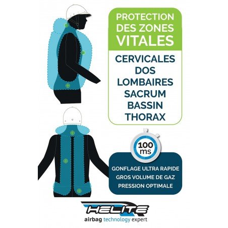 Helite Zip'In 2 airbag Airbags & Bodyprotectors - Maddelin Equestrian Helite