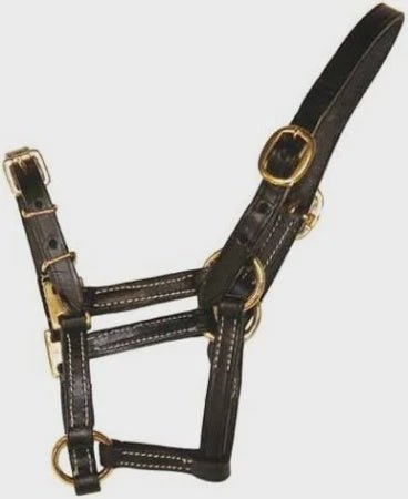 HFI Halster in leder Shetland/veulen Lederen - Maddelin Equestrian HFI