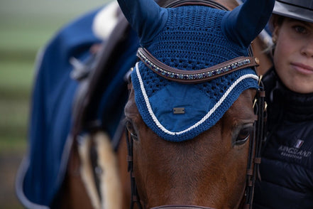 HFI Padded Wave Browband + Strass Frontriemen - Maddelin Equestrian HFI
