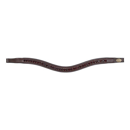 HFI Padded Wave Browband + Strass Frontriemen - Maddelin Equestrian HFI