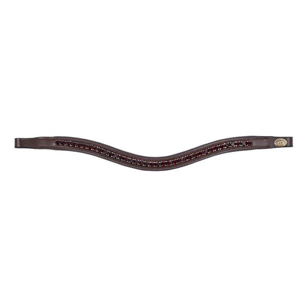 HFI Padded Wave Browband + Strass Frontriemen - Maddelin Equestrian HFI