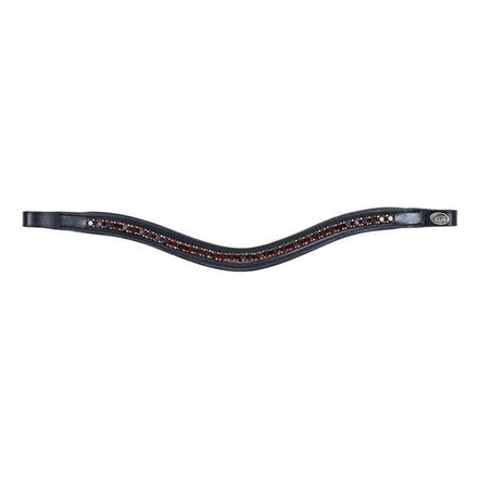 HFI Padded Wave Browband + Strass Frontriemen - Maddelin Equestrian HFI