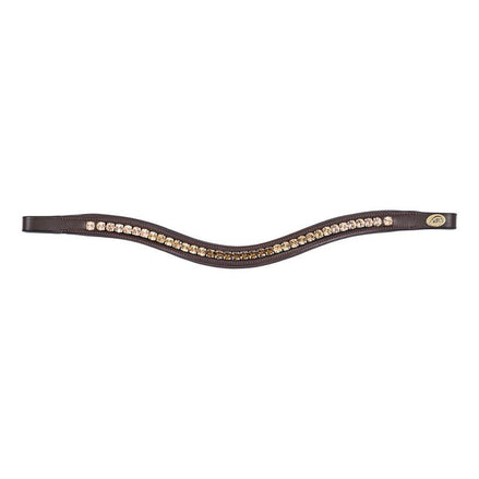 HFI Padded Wave Browband + Strass Frontriemen - Maddelin Equestrian HFI