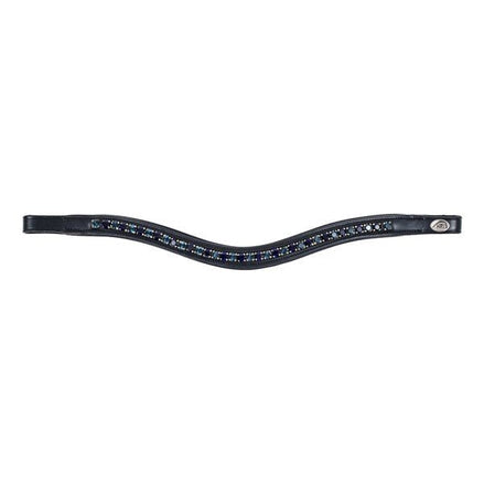 HFI Padded Wave Browband + Strass Frontriemen - Maddelin Equestrian HFI