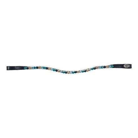 HFI Straight Browband + Strass Frontriemen - Maddelin Equestrian HFI
