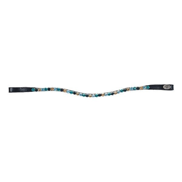 HFI Straight Browband + Strass Frontriemen - Maddelin Equestrian HFI