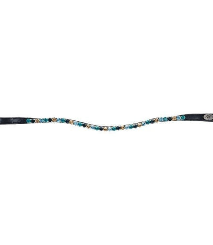 HFI Straight Browband + Strass Frontriemen - Maddelin Equestrian HFI