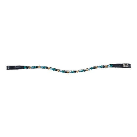 HFI Straight Browband + Strass Frontriemen - Maddelin Equestrian HFI