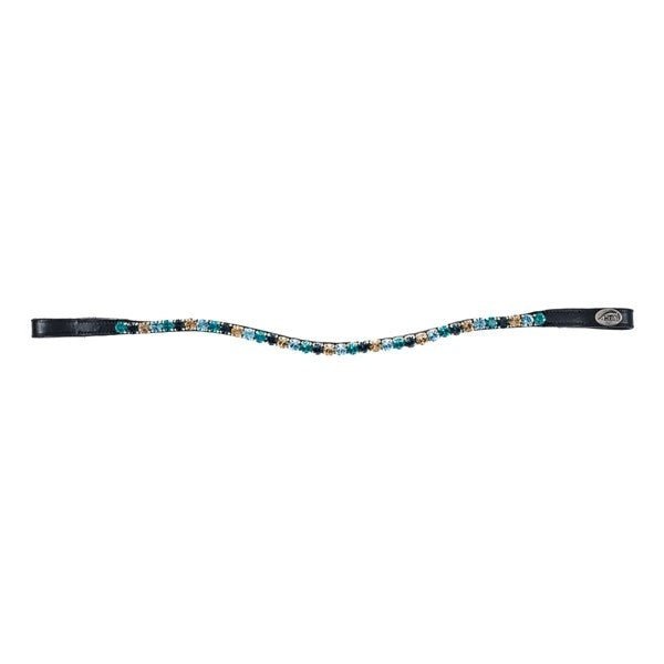 HFI Straight Browband + Strass Frontriemen - Maddelin Equestrian HFI