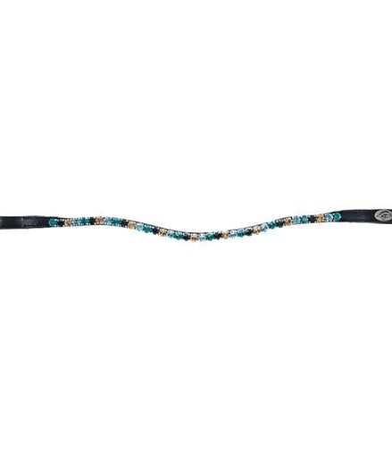 HFI Straight Browband + Strass Frontriemen - Maddelin Equestrian HFI