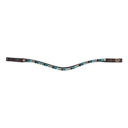 HFI Straight Browband + Strass Frontriemen - Maddelin Equestrian HFI